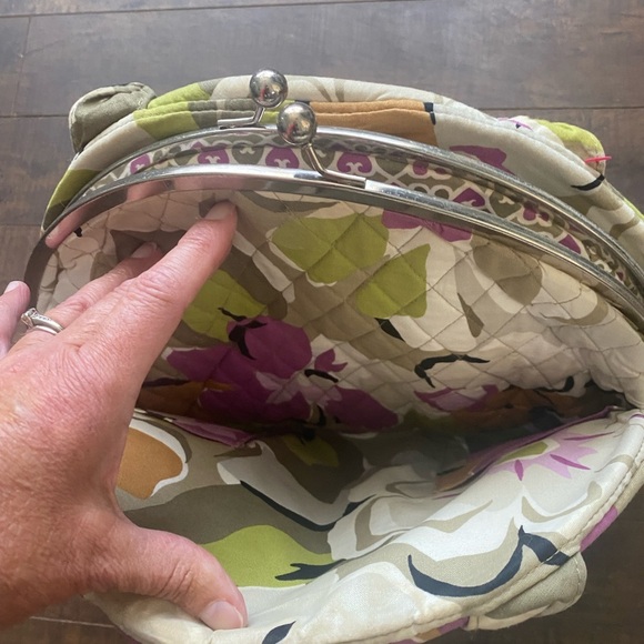 Vera Bradley Eloise Kiss Lock Handbag - Picture 13 of 14